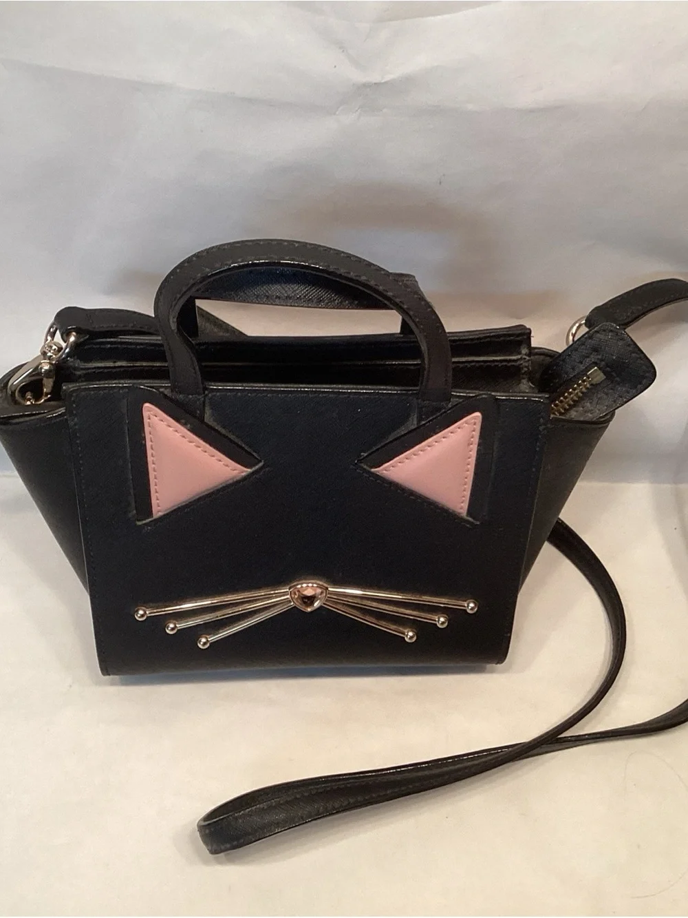 Kate Spade Mini Hayden Jazz Things Up Cat Crossbody Top Handle Bag